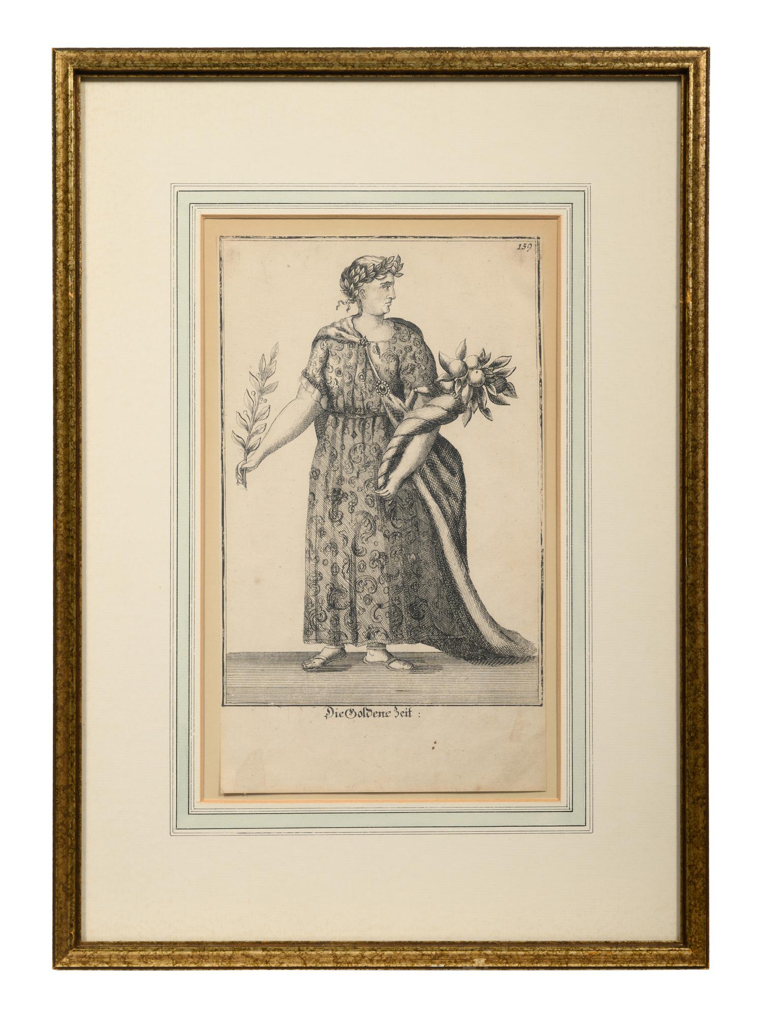 A Set of Eight Continental Costume Engravings by Johann Christoph Dehne (fl. 18th Century)
