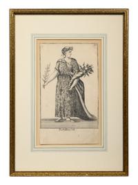 A Set of Eight Continental Costume Engravings by Johann Christoph Dehne (fl. 18th Century)