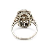 DIAMOND AND SYNTHETIC SAPPHIRE RING