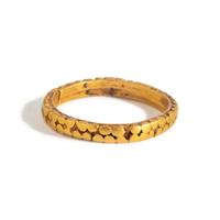 A Byzantine Gold Textured Finger Ring