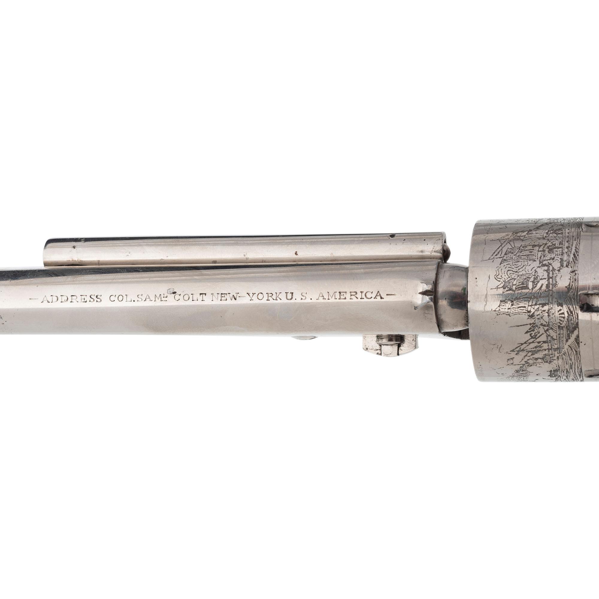 Re-Nickeled Colt Model 1871-72 Open Top Revolver