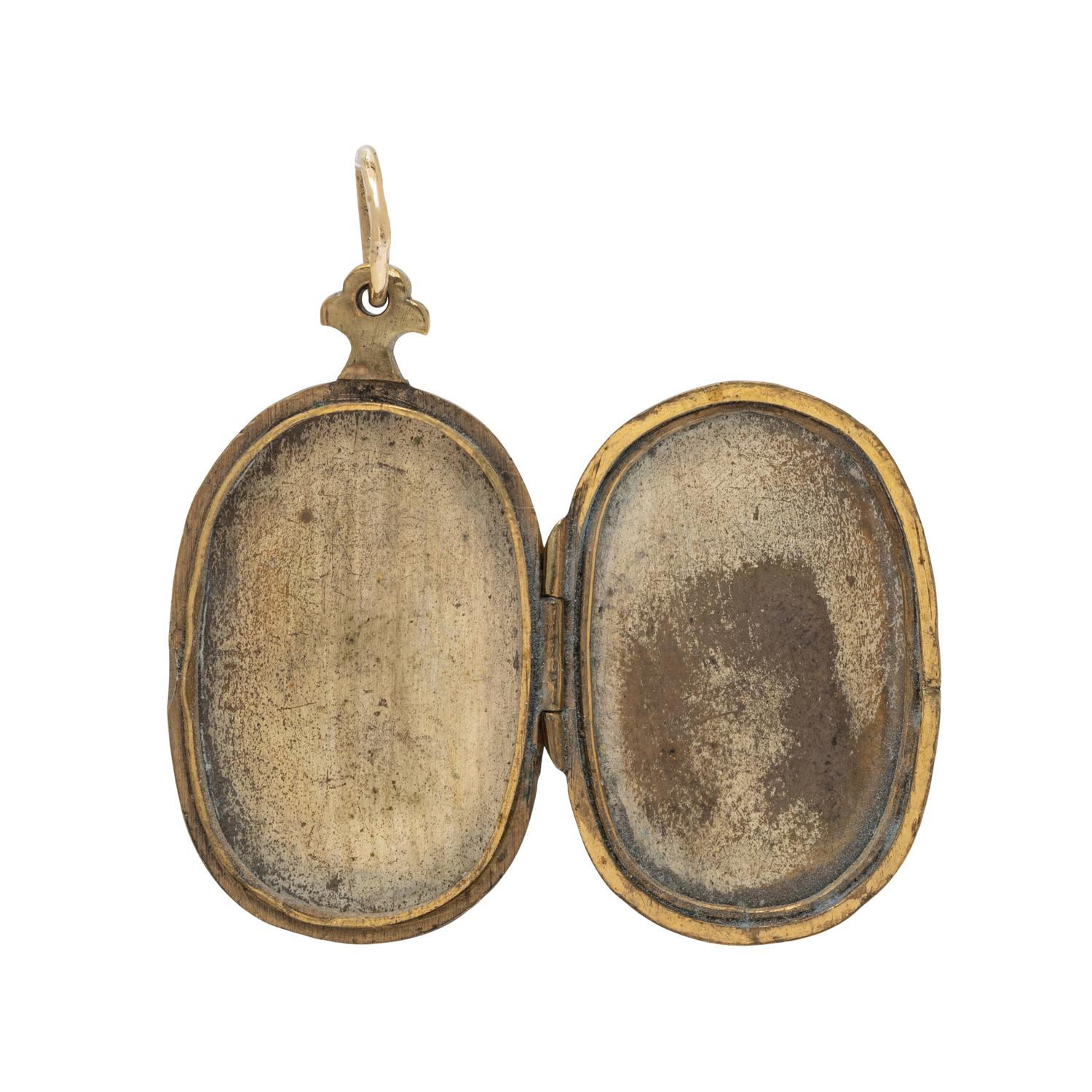 ANTIQUE, GOLD AND SHAKUDO EARRINGS AND LOCKET PENDANT