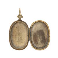 ANTIQUE, GOLD AND SHAKUDO EARRINGS AND LOCKET PENDANT