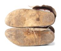 Sioux Quilled and Beaded Hide Moccasins