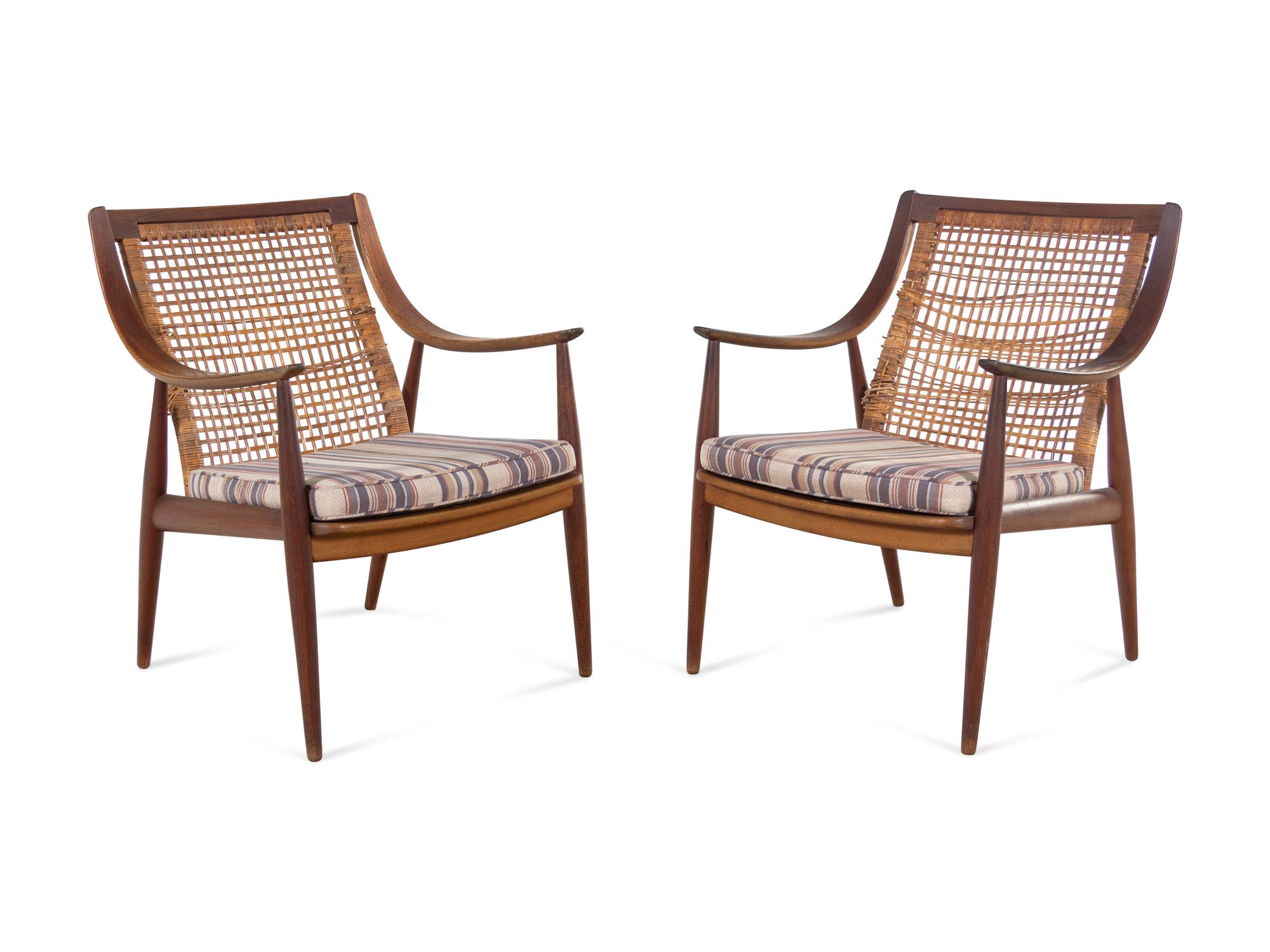 Pair of Lounge Chairs, France & Son, Denmark