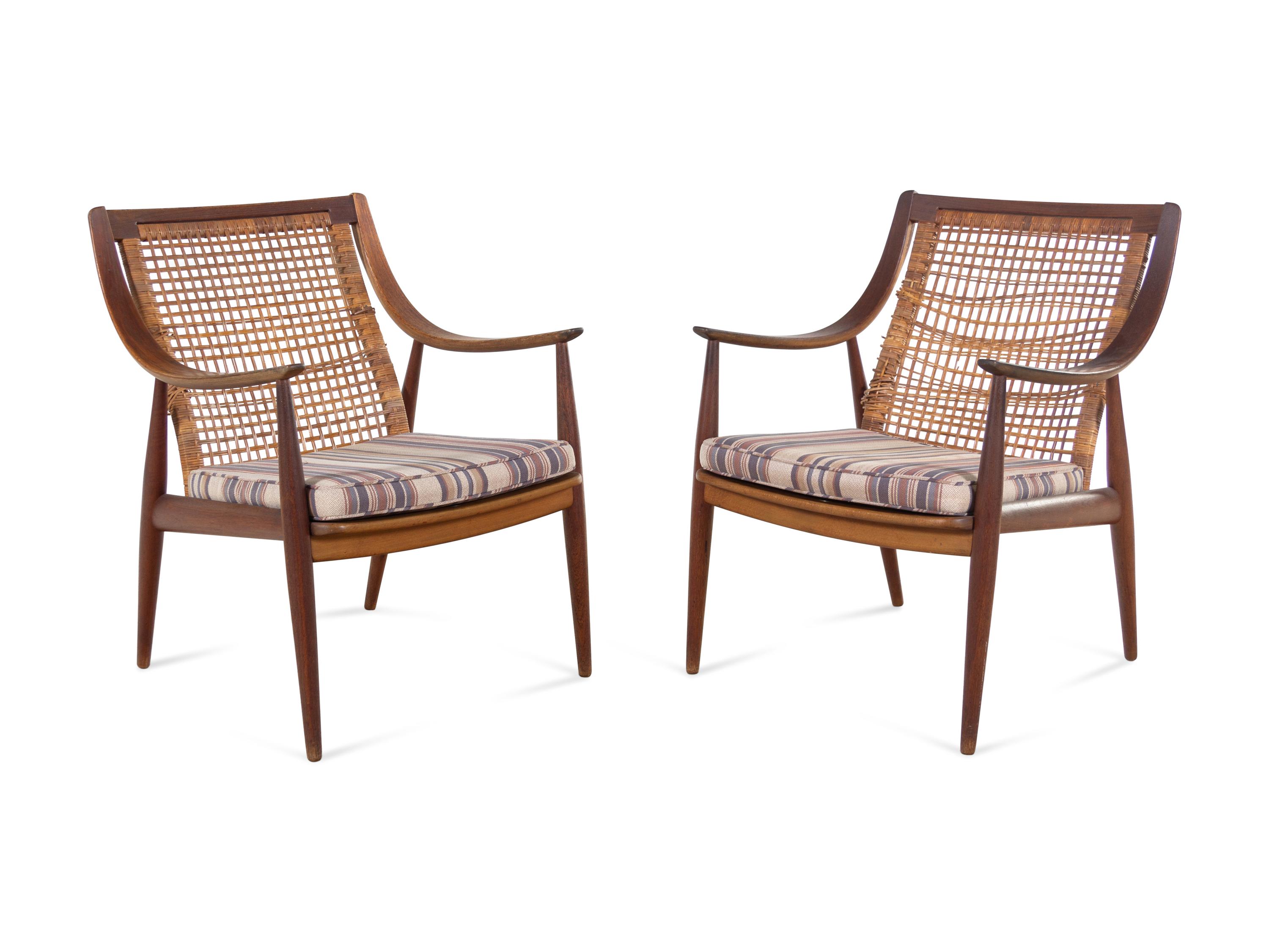 Pair of Lounge Chairs, France & Son, Denmark