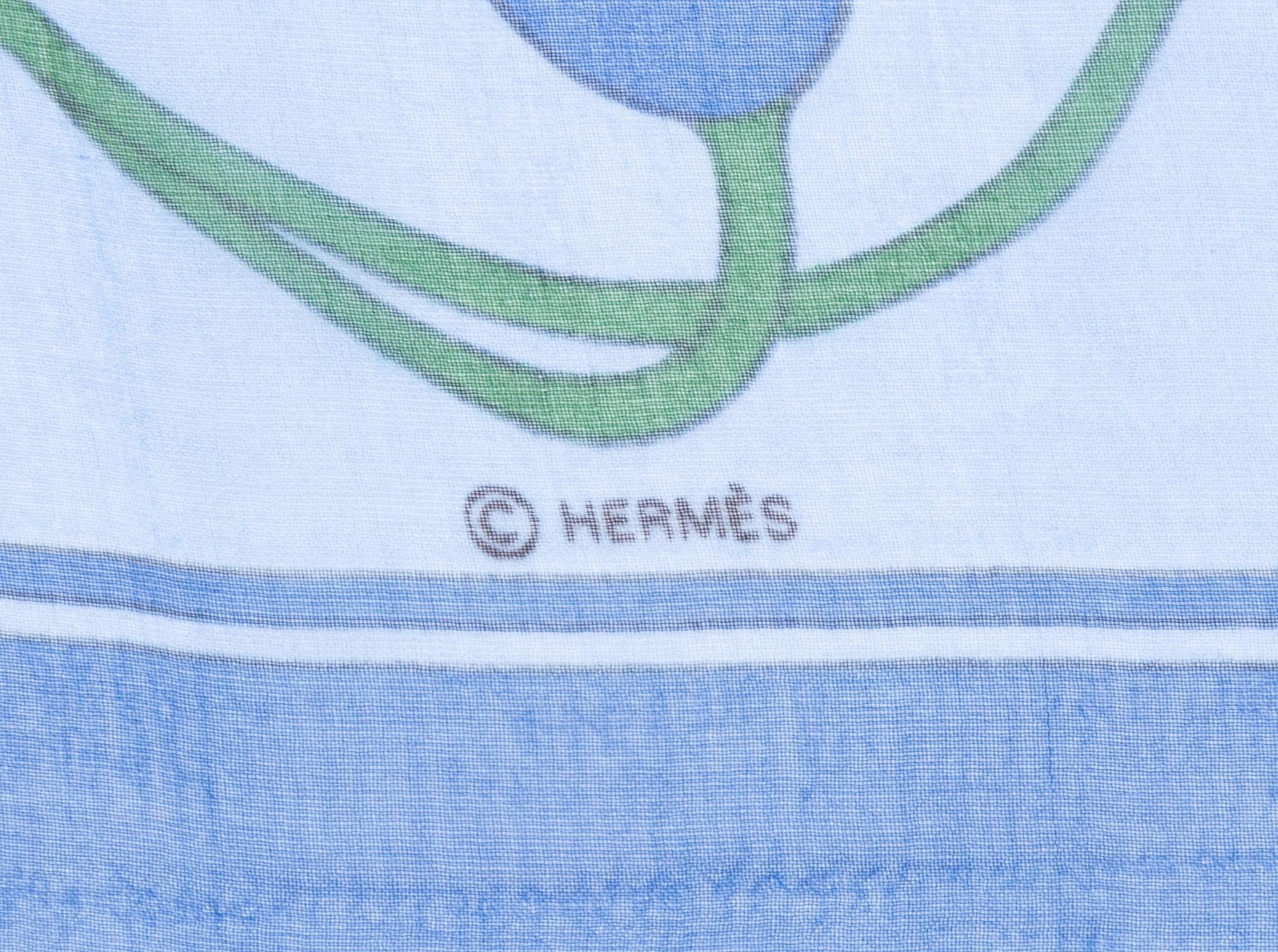 Four Hermès 90cm Silk Chiffon Scarves