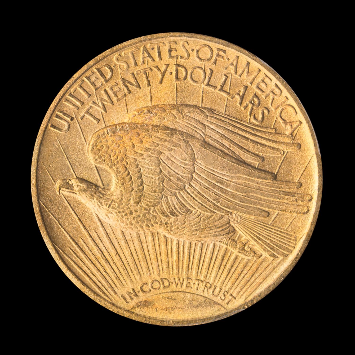 A United States 1914-S St. Gaudens $20 Gold Coin