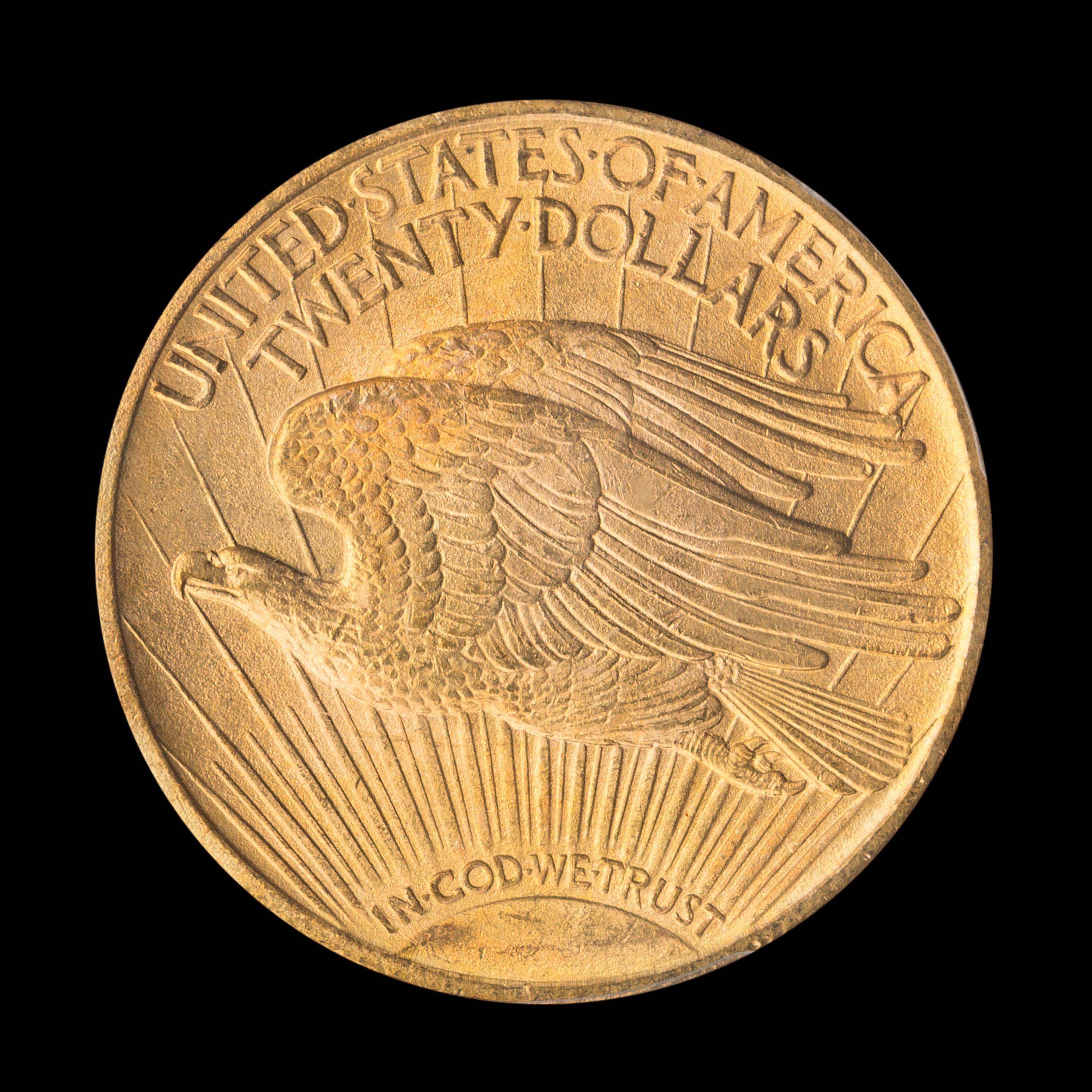 A United States 1914-S St. Gaudens $20 Gold Coin