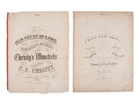 [AFRICAN AMERICANA]. Print ephemera related to enslavement and racism, comprising: