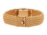 MOVADO, 14K YELLOW GOLD, DIAMOND AND SAPPHIRE SURPRISE WRISTWATCH