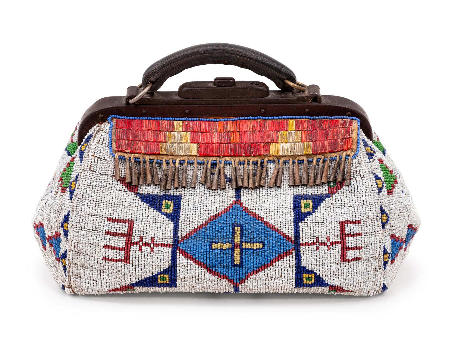 Sioux Beaded and Quilled Hide "Doctor's Bag"