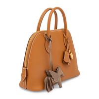 Hermès, Bolide 25 in Gold Epsom with Horse Charm