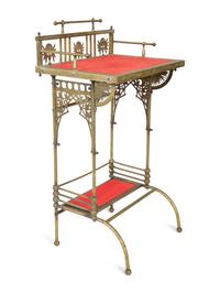A Charles Parker Aesthetic Movement Brass Telephone Table — CIRCA 1890