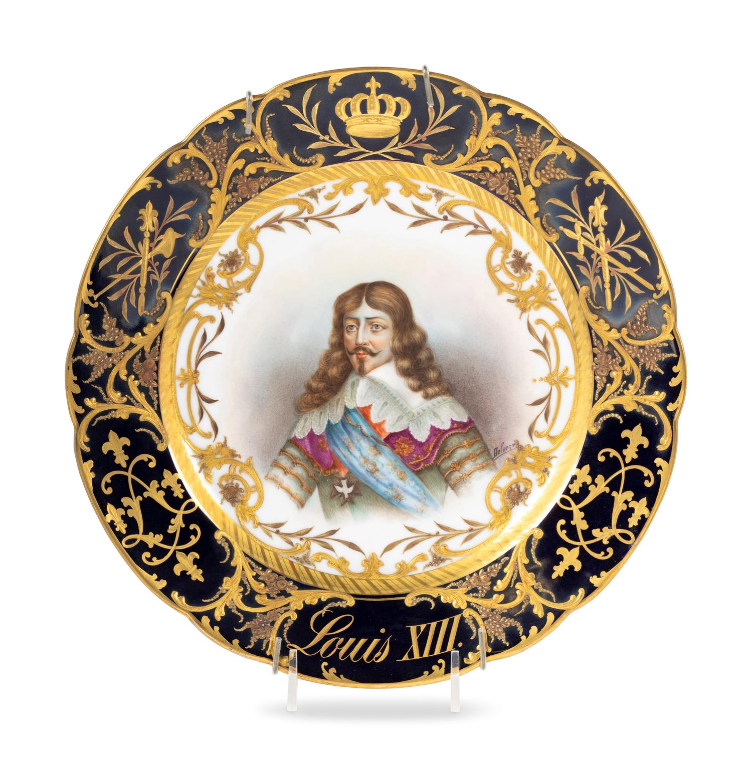 A Sèvres Style Porcelain Plate