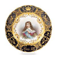 A Sèvres Style Porcelain Plate