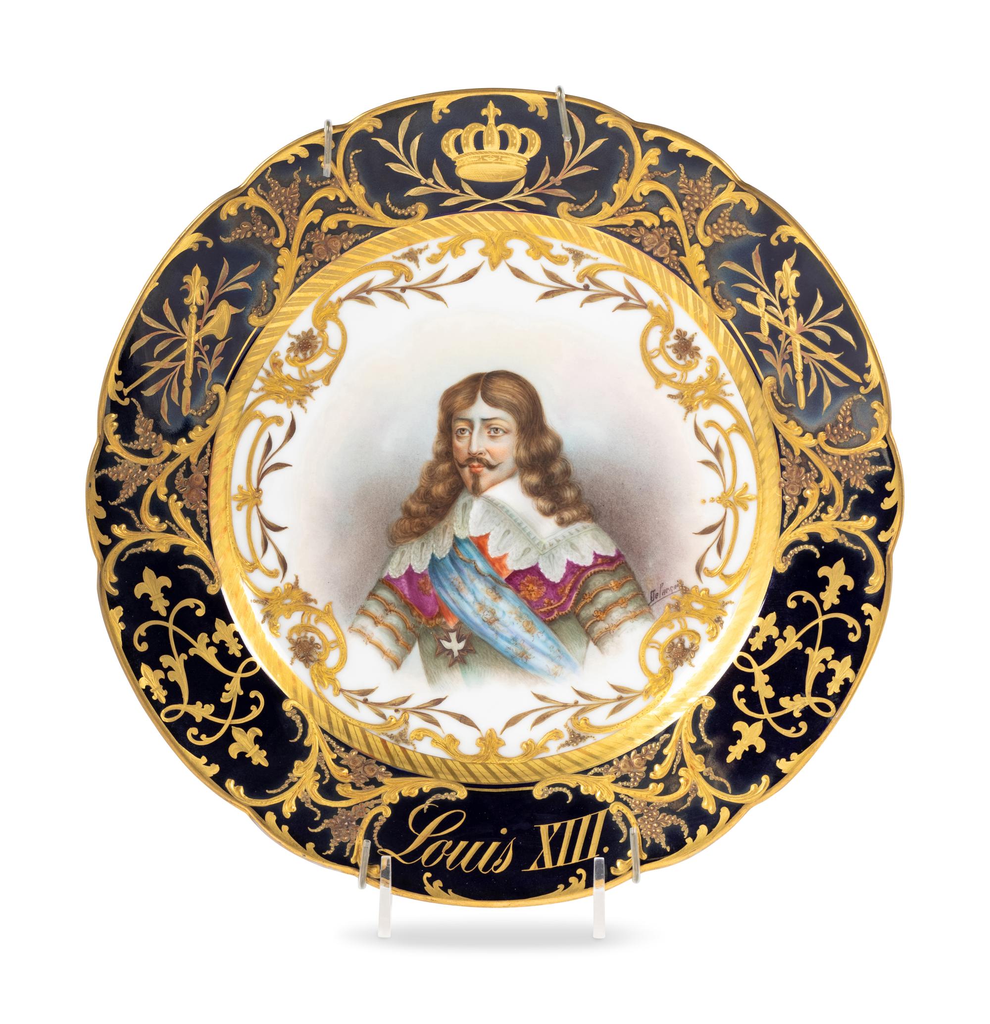 A Sèvres Style Porcelain Plate