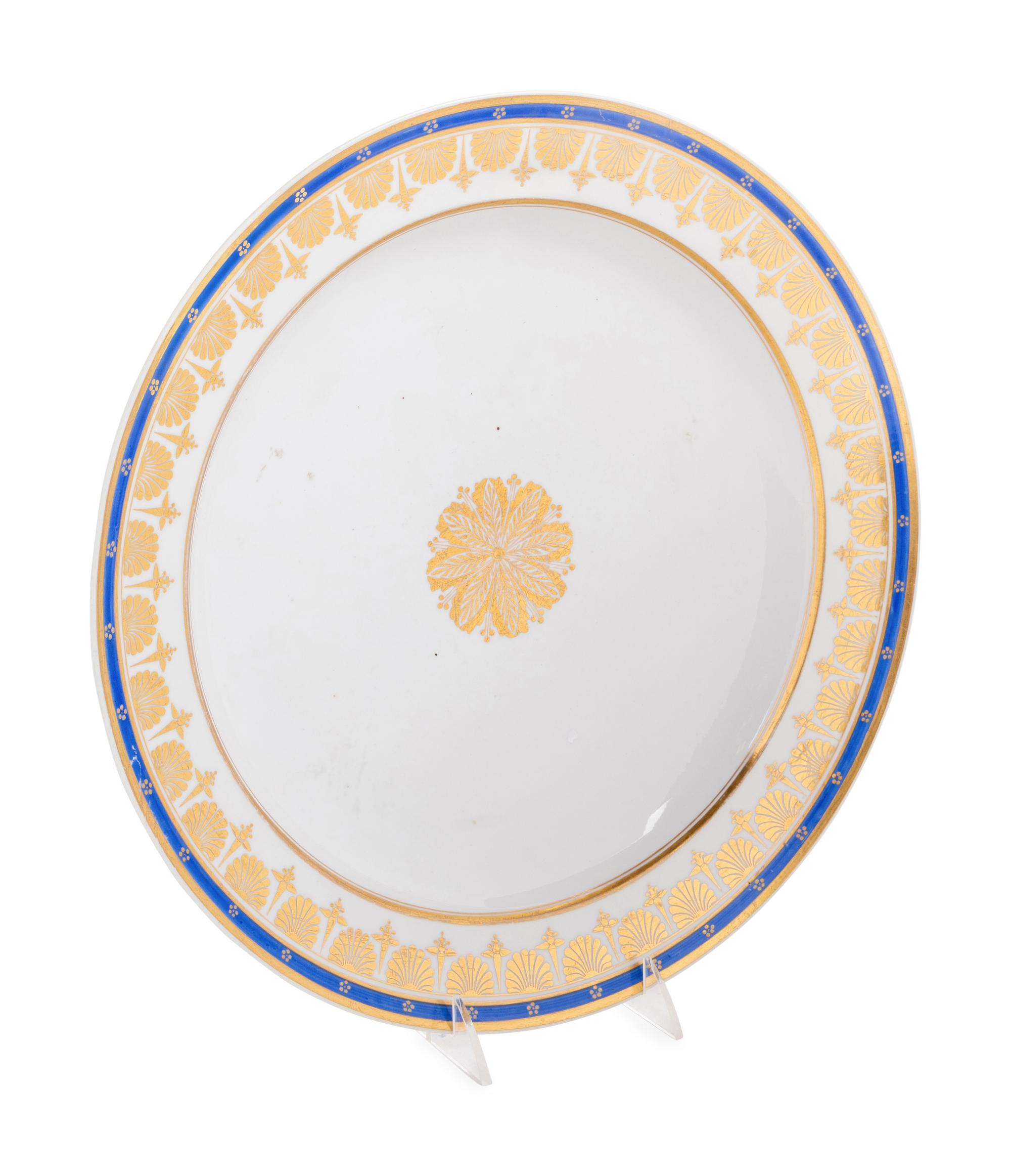 A Nicholas I Imperial Porcelain Factory Serving Platter