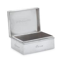 A Russian Silver Table-Top Cigar Box