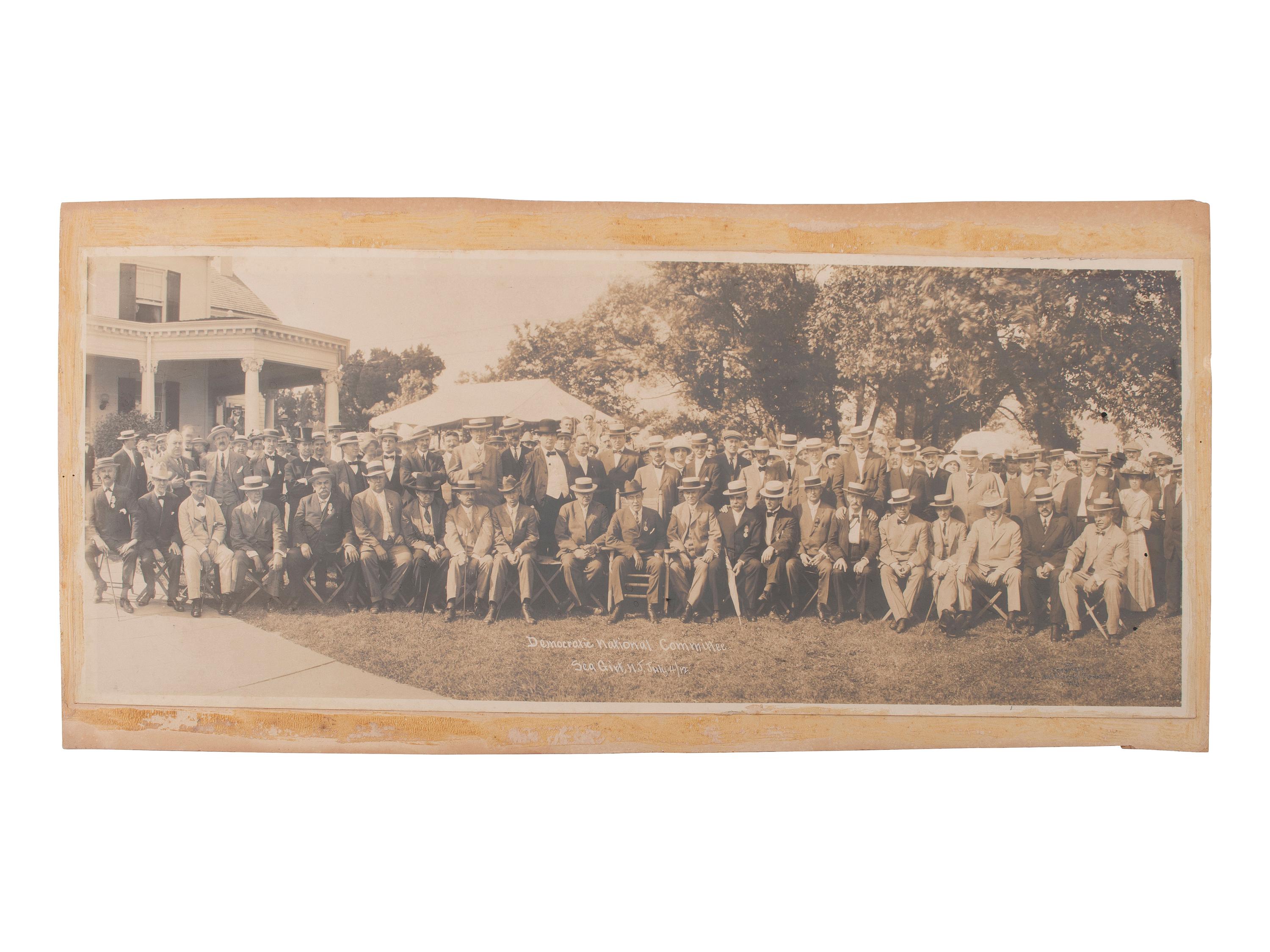 [WOODROW, Wilson (1856-1924)]. Presidential and campaign photographs and ephemera.