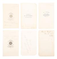 [EARLY PHOTOGRAPHY]. 12 CDVs of politicians, abolitionists, & other figures, incl. Cyrus W. Field.