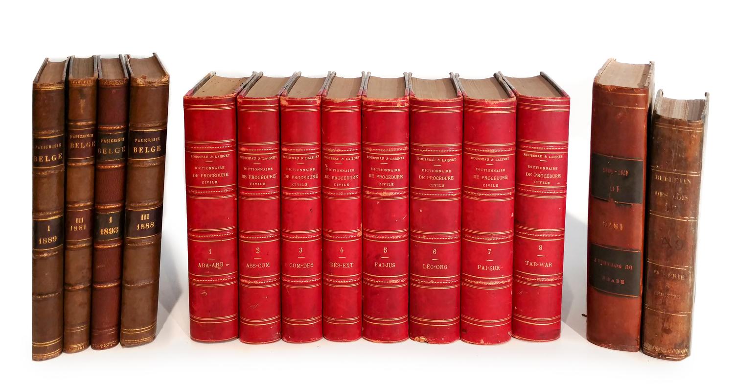 A Group of Leather Bound Books