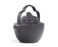 A Wedgwood Black Basalt Rum Kettle and Cover