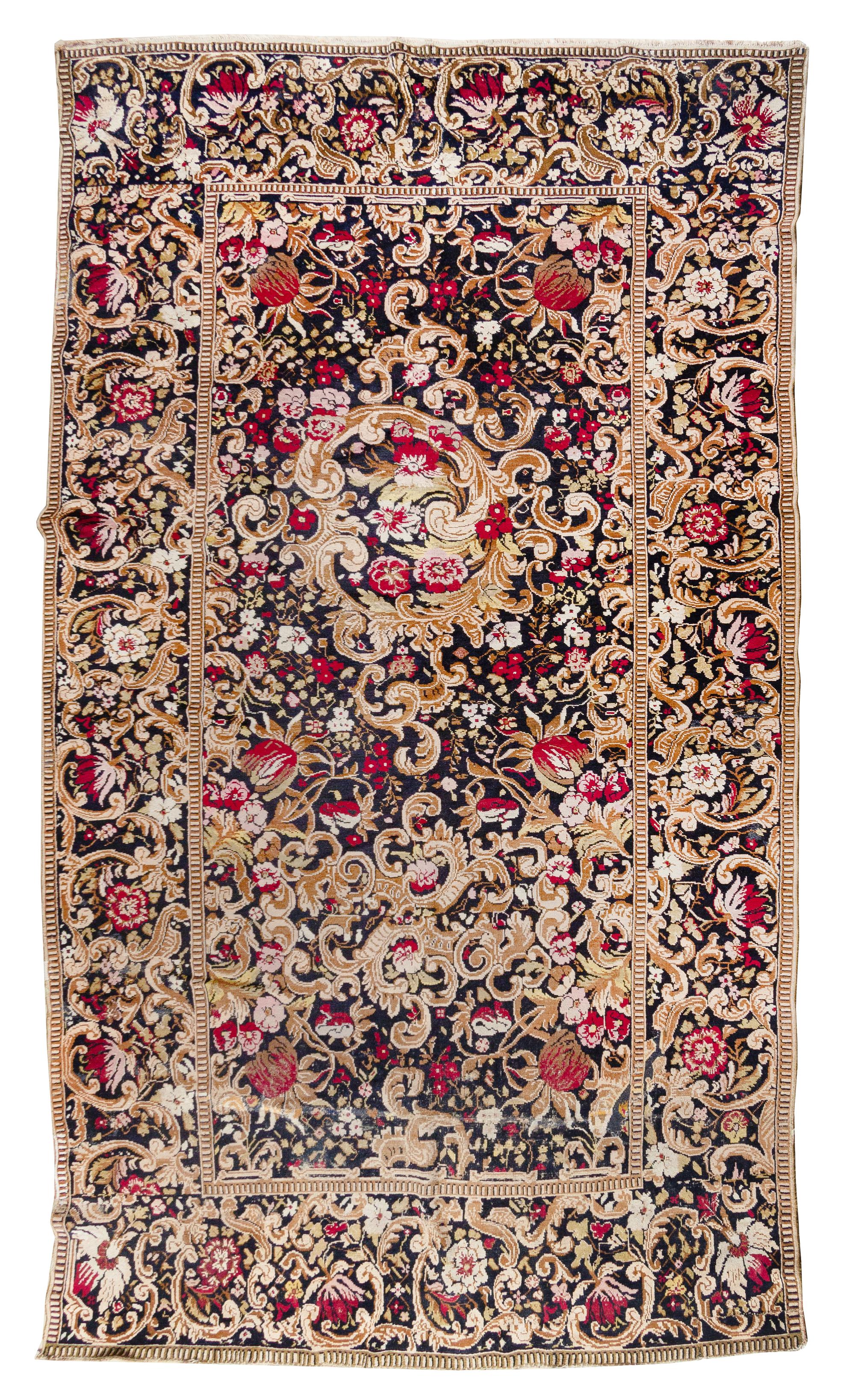 A Karabagh Wool Rug 12 feet 3 inches x 6 feet 2 inches.