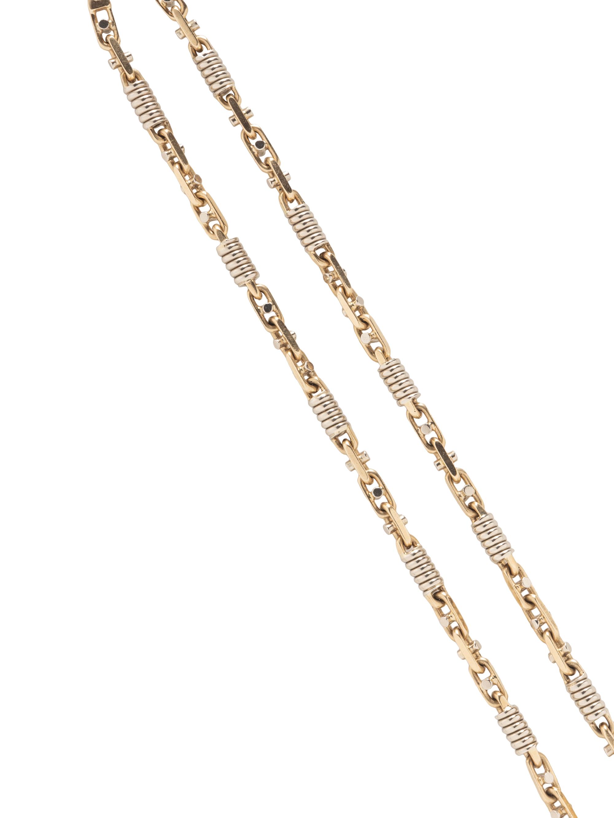 YELLOW GOLD ANCHOR CHAIN SET