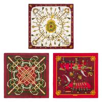 Three Hermès Scarves