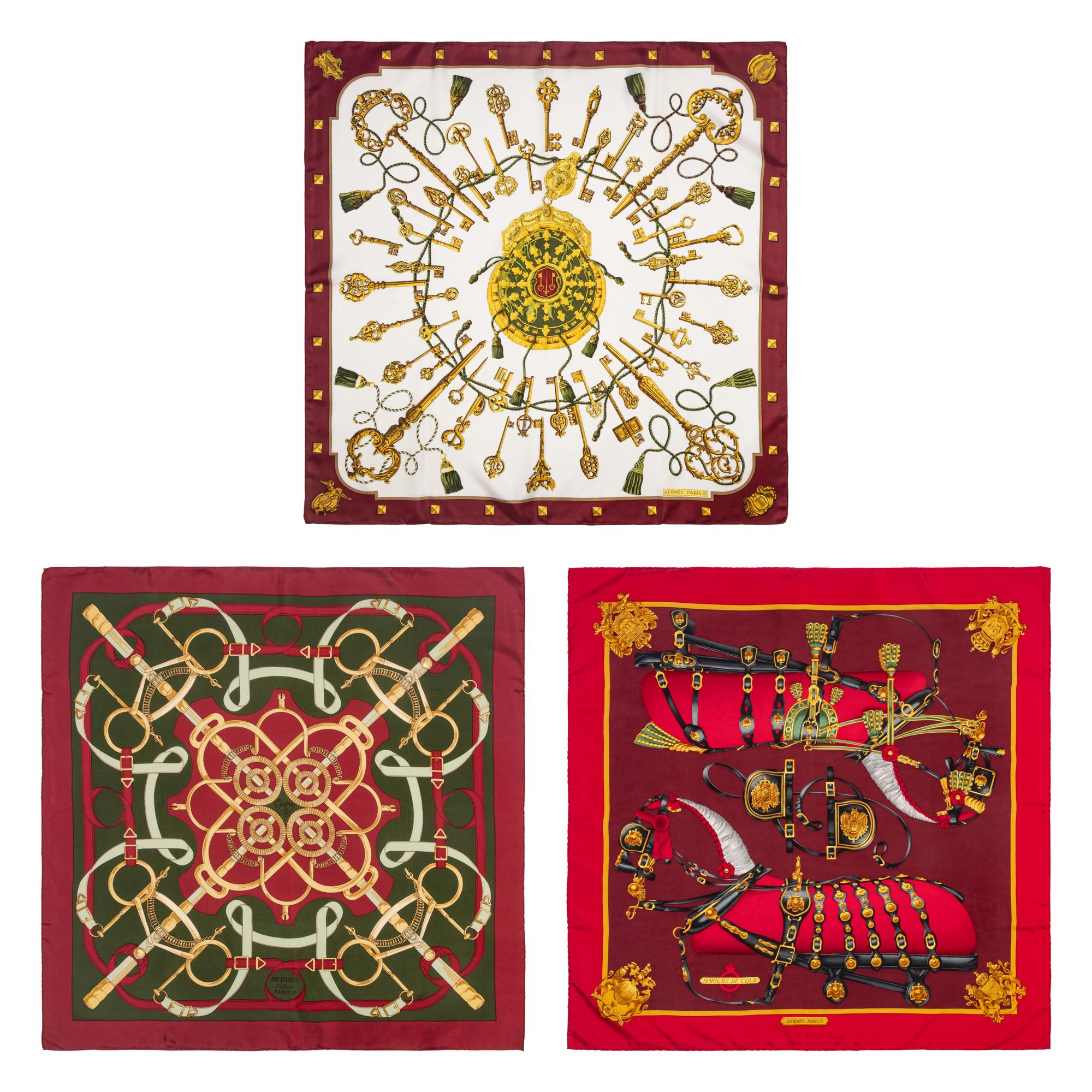 Three Hermès Scarves