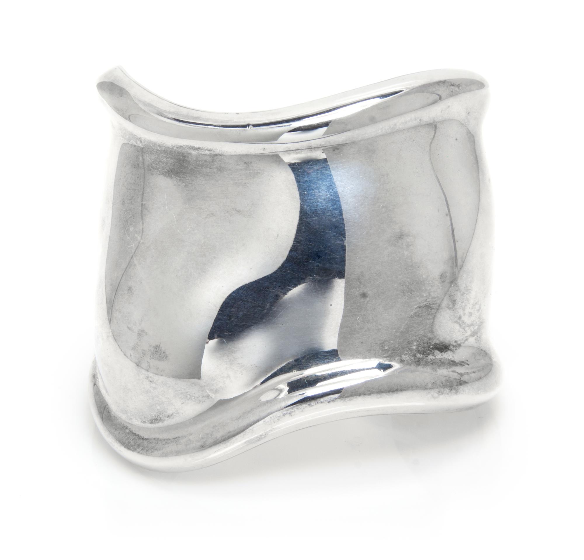A Sterling Silver Bone Cuff Bracelet, Elsa Peretti for Tiffany & Co., Circa 1978, 59.40 dwts.