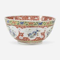 A Chinese famille verte-decorated porcelain large bowl Kangxi period