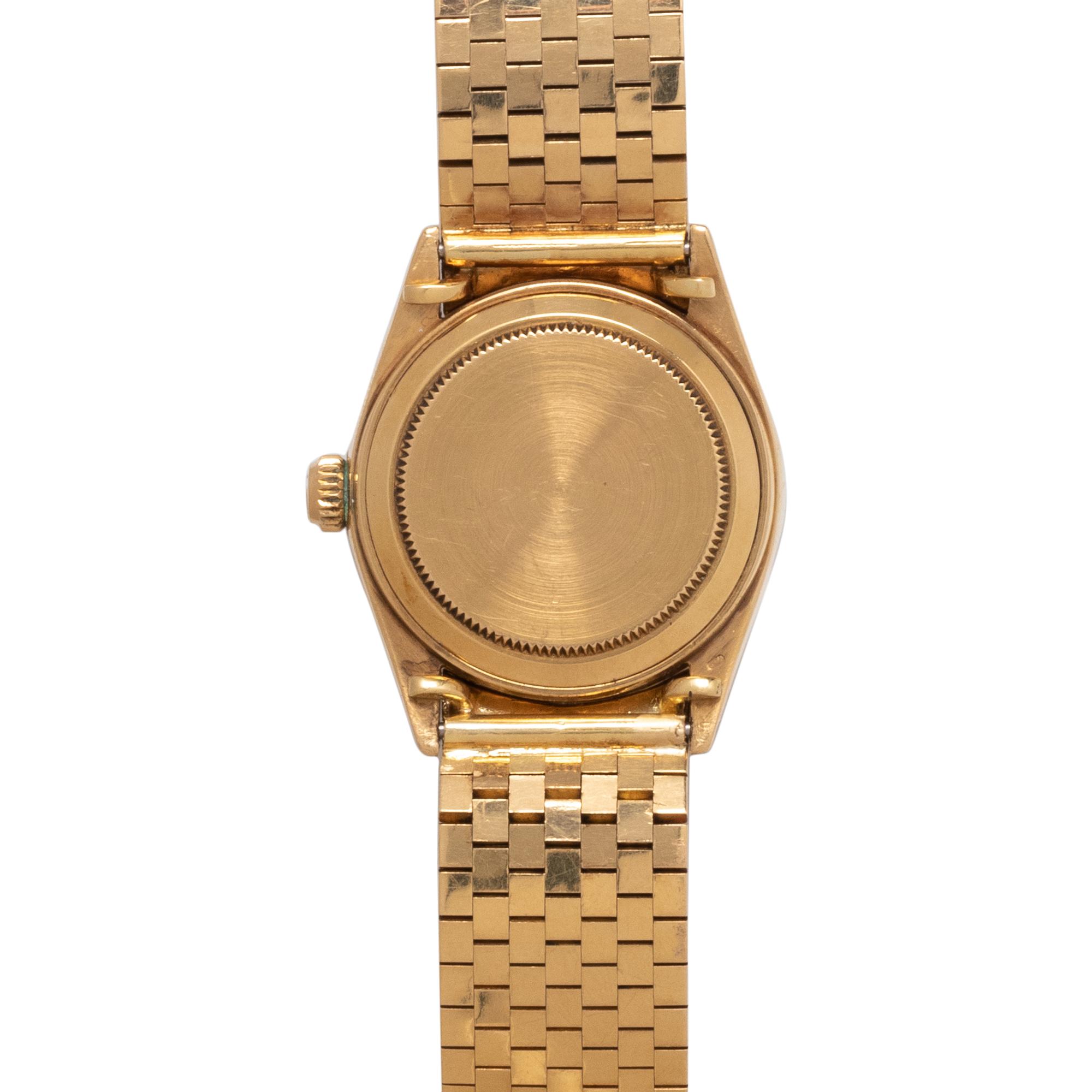 ROLEX, REF. 6624 18K YELLOW GOLD 'OYSTER PERPETUAL DATE' WRISTWATCH