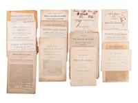 [POLITICS IN AMERICA -- 1856 ELECTION]. A group of campaign pamphlets with printed campaign portraits of John C. Frémont and a President Buchanan invitation.