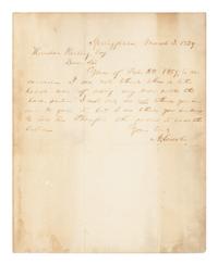 [Presidential] Lincoln, Abraham. Autograph Letter, signed