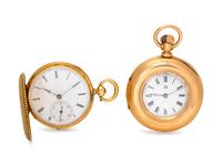 A Collection of Yellow Gold Pocket Watches,