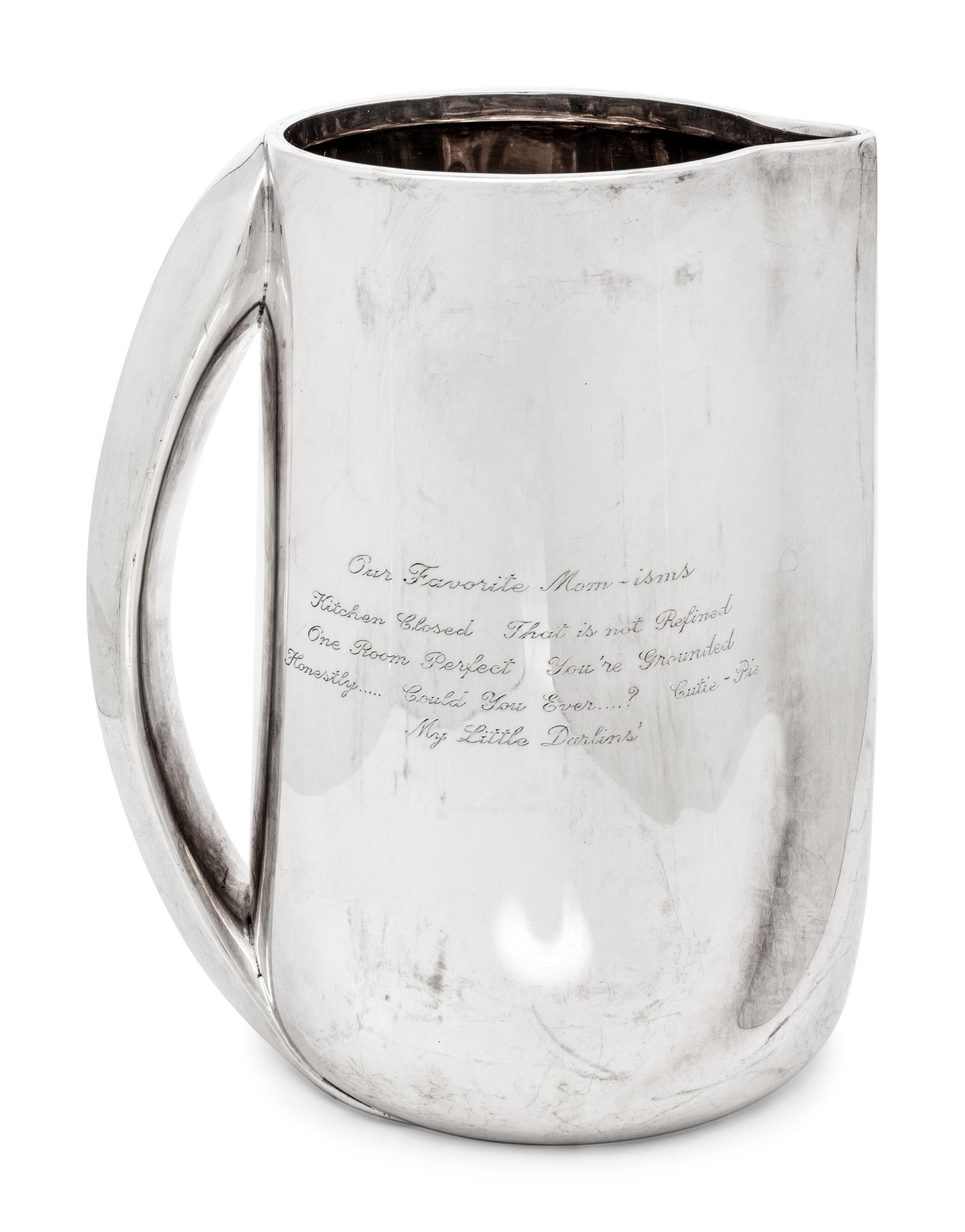 An Elsa Peretti for Tiffany and Co. Silver Pitcher