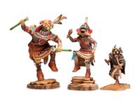 Katsinas, Warrior Maiden, War God, and Hilili