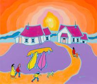 Ted Harrison, (Canadian, 1926 - 2015), Untitled