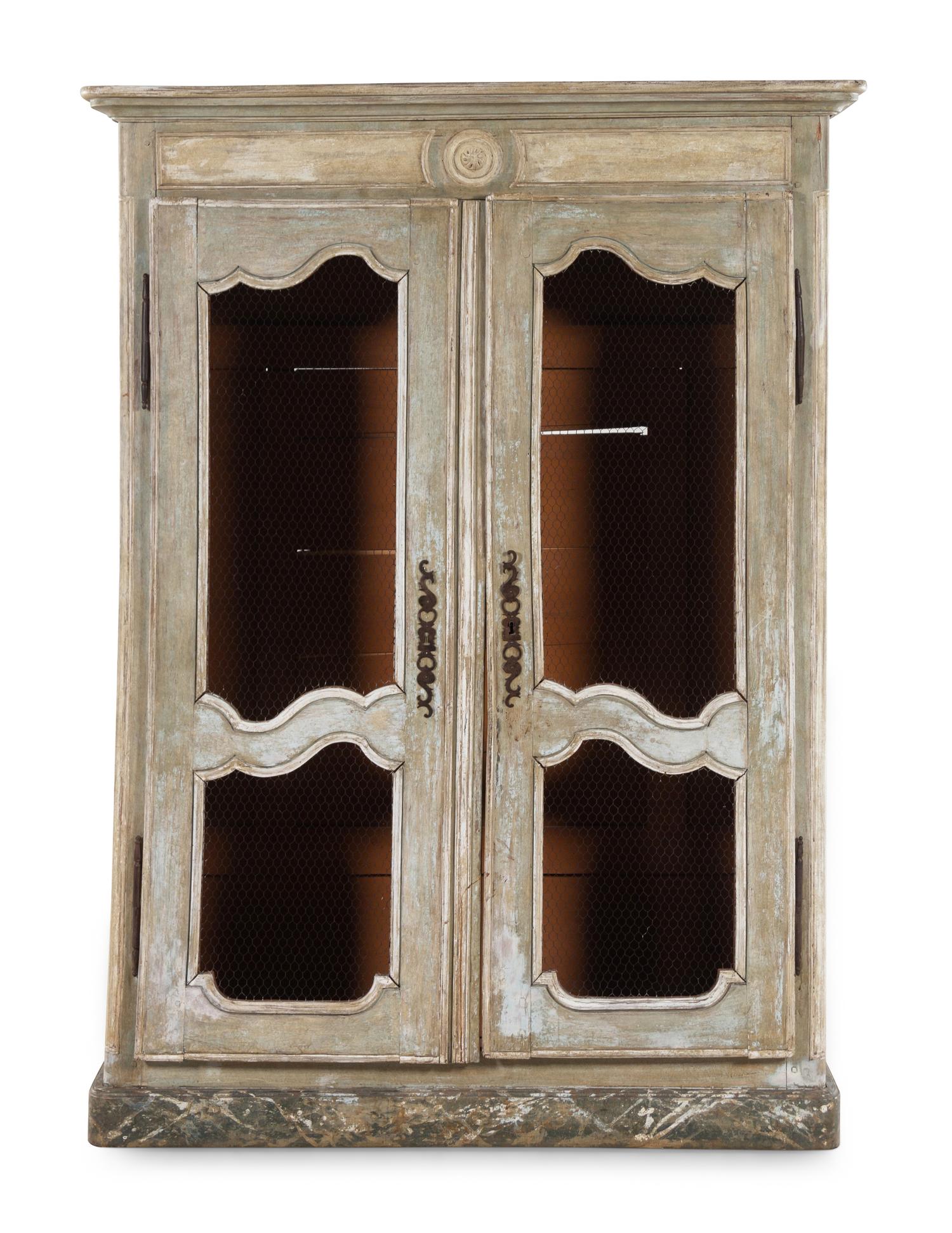 A French Provincial Painted Cupboard
