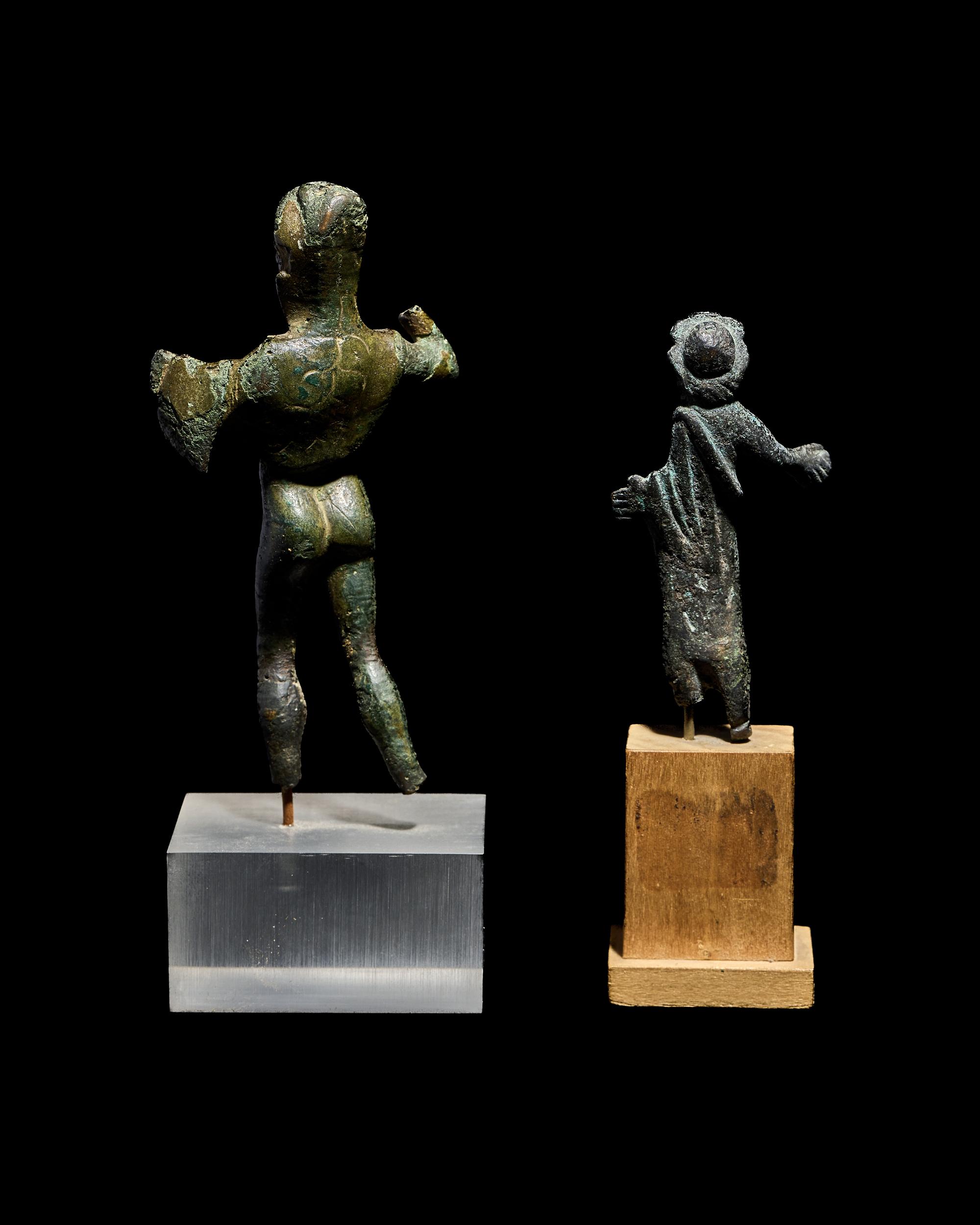 Two Roman Bronze Figures