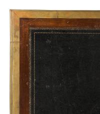 A Louis XVI Style Gilt Metal Mounted Mahogany Pedestal Desk