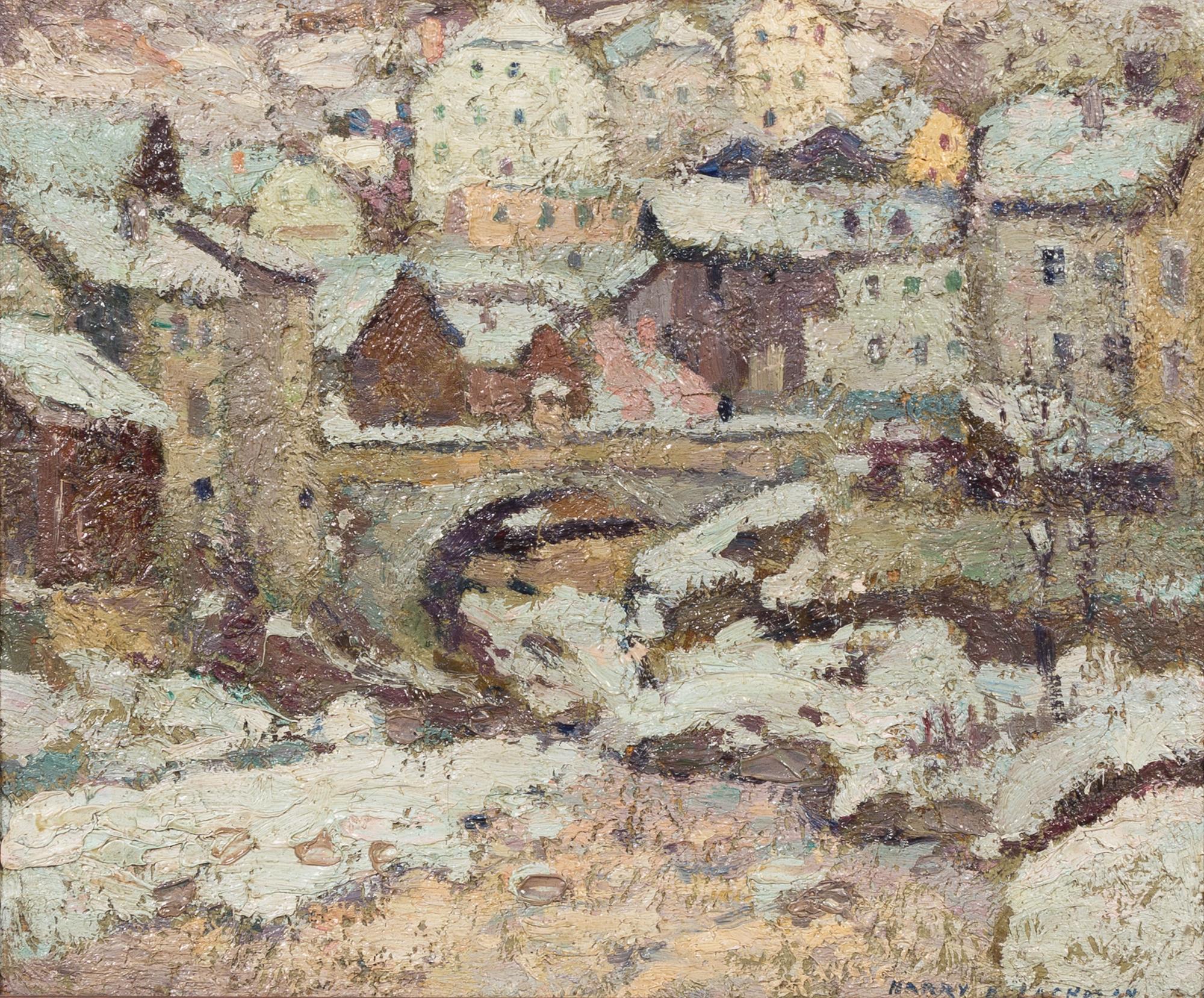 Harry B. Lachman, (American, 1886-1975), Winter Bridge