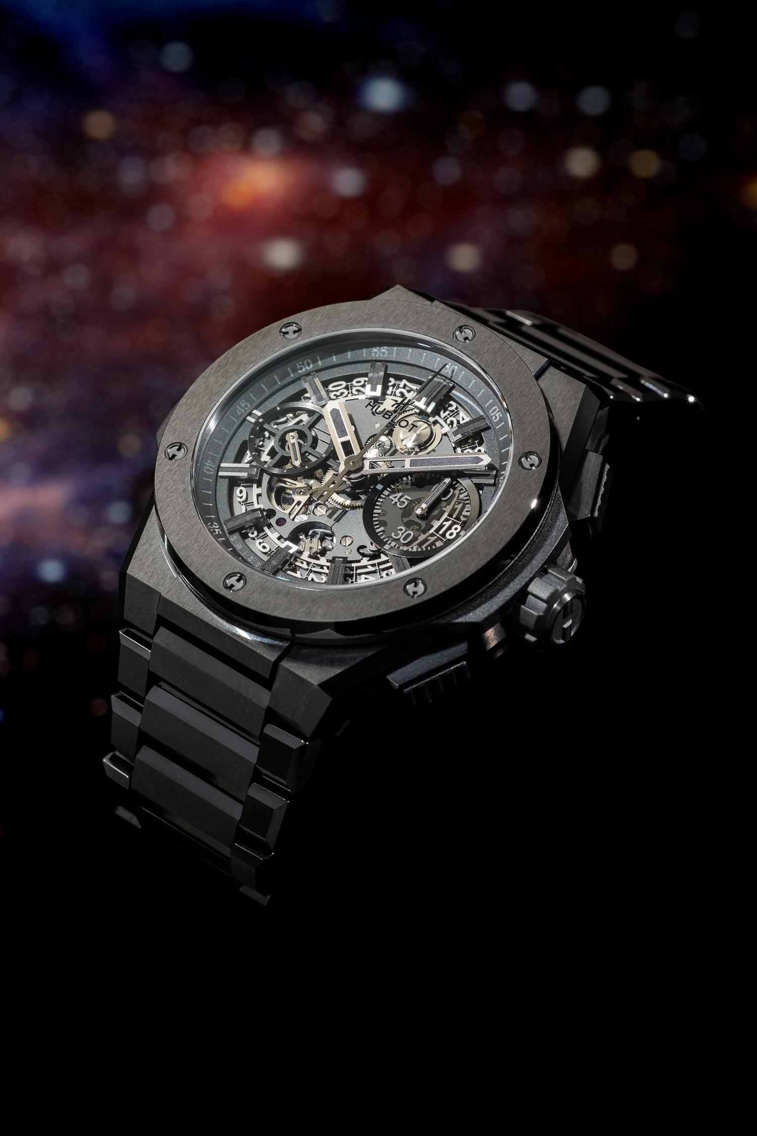 HUBLOT, REF. 451.CX.1140.CX BLACK CERAMIC 'BIG BANG UNICO ALL BLACK' WATCH