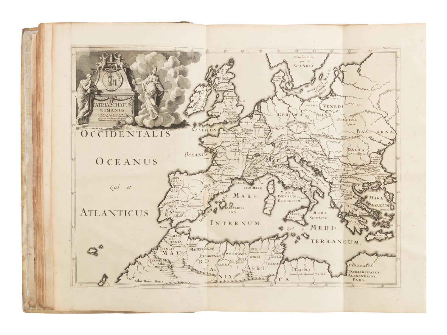 [TRAVEL & EXPLORATION]. VIALART, Charles, Bishop Of Avranches (d.1644). Geographia Sacra, Sive Notitia Antiqua Dioecesium Omnium Partriarchalium, Metropoliticarum, Et Episcopalium Veteris Ecclesiae. Notae Et Animadversions Lucae Holstenii... Amsterdam: Franciscus Halma, 1704, 1703.