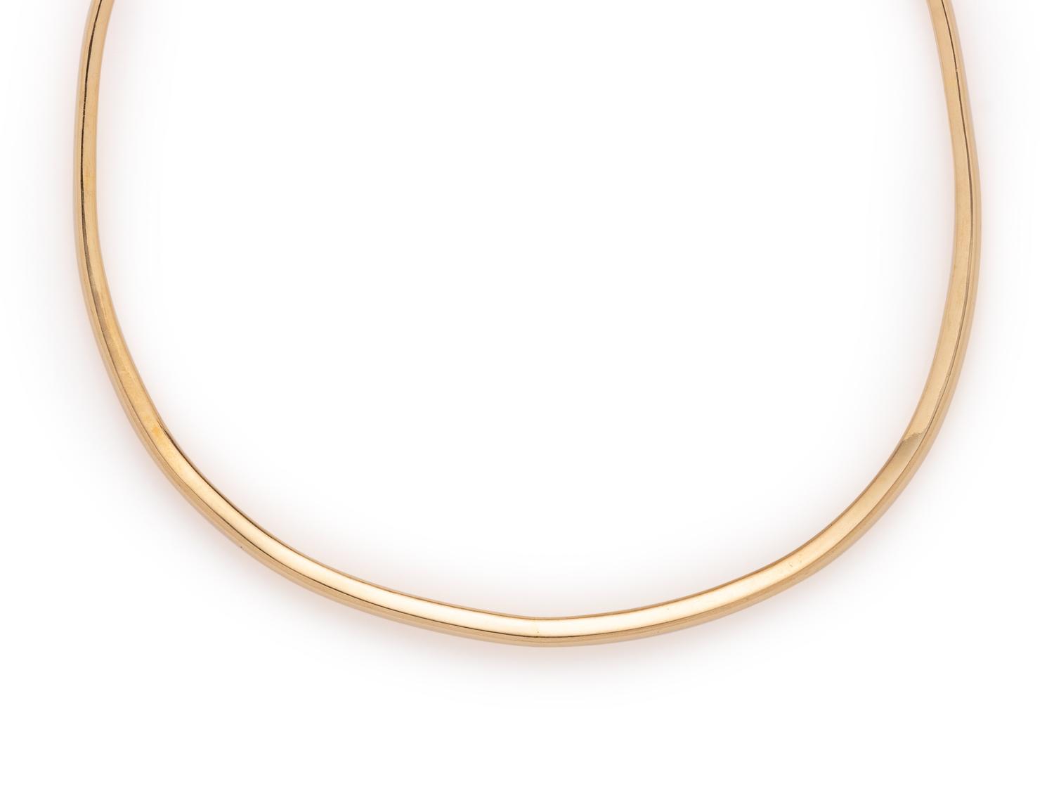 YELLOW GOLD COLLAR NECKLACE
