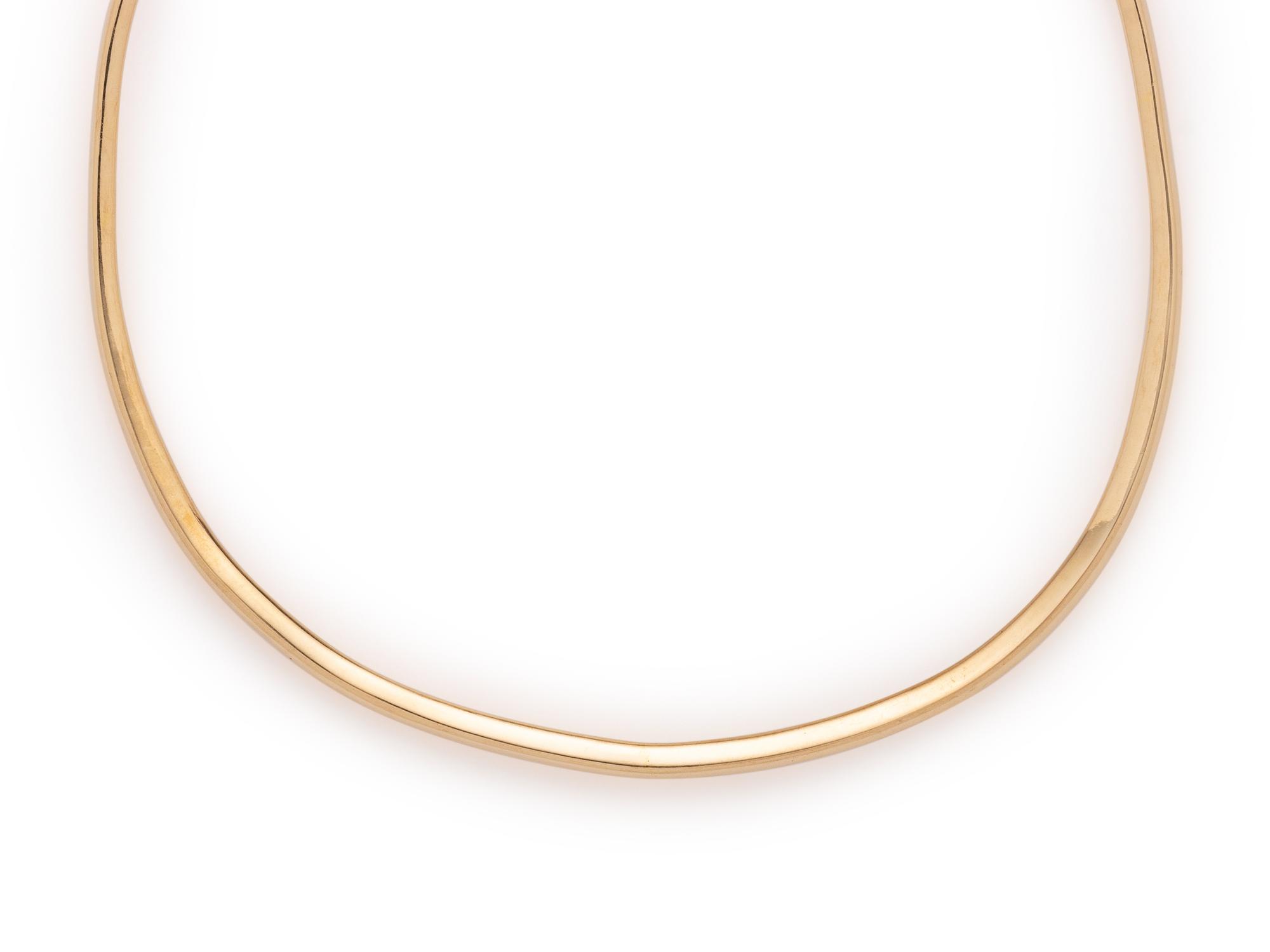 YELLOW GOLD COLLAR NECKLACE