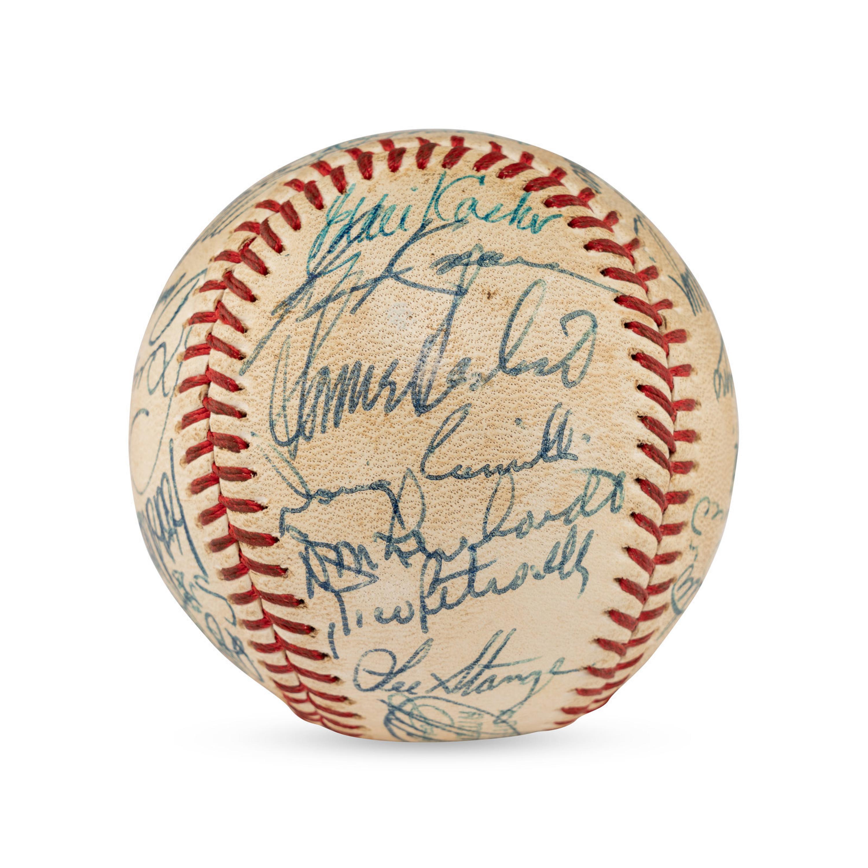A Large Group of Assorted 1950s-2000s Boston Red Sox Team Signed Autograph Baseballs