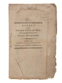 [NATIVE AMERICANS]. A group of 4 items related to Indian Department Finances.
